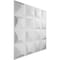 Ekena Millwork Tristan EnduraWall Decorative 3D Wall Panel, White, 19 5/8"W x 19 5/8"H WP20X20TNWH - alternate 5